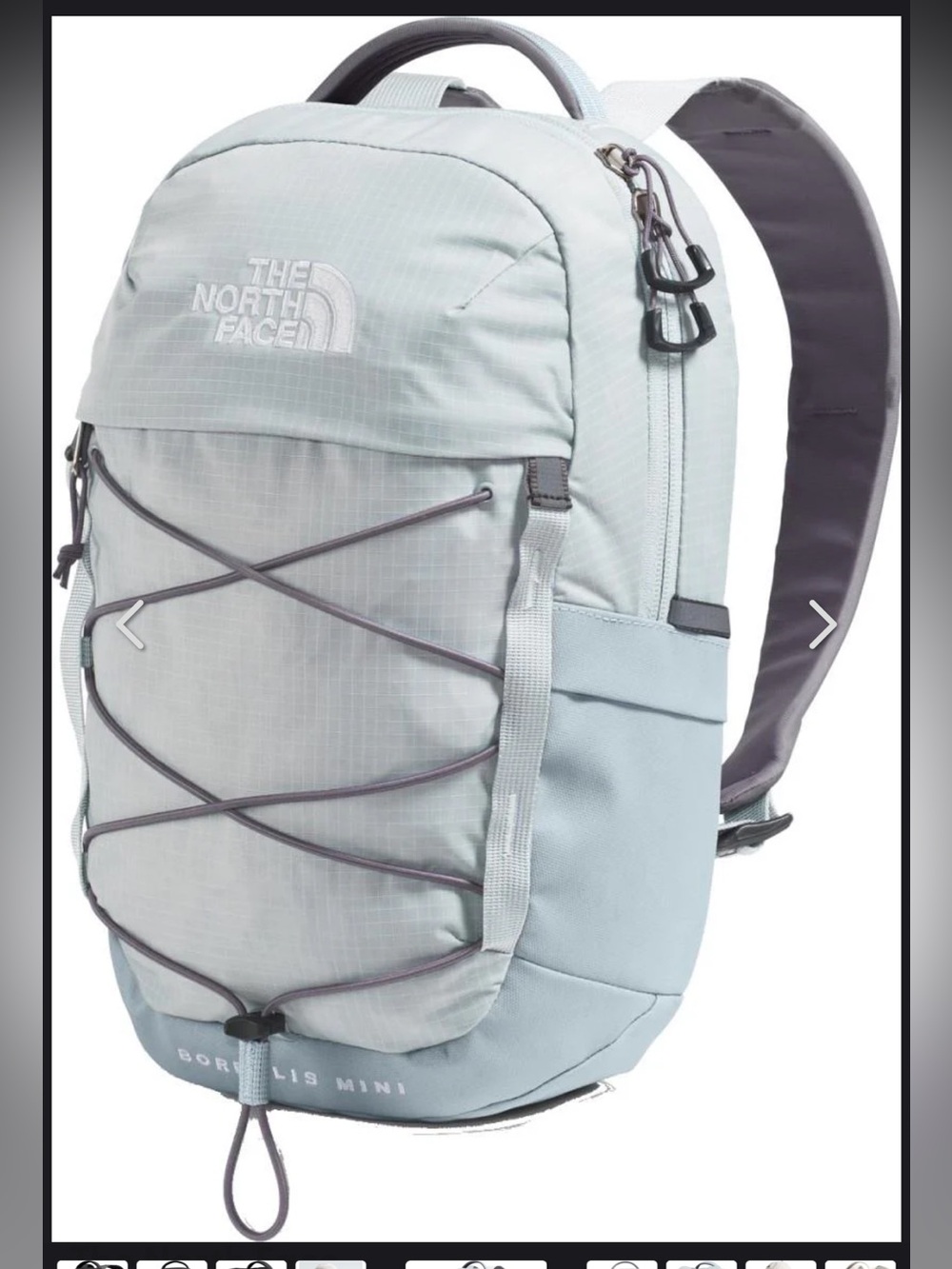 NWT The North Face borealis mini backpack Pearl Stone Frost Grey